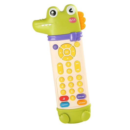 Baby Teething Remote Control Toy - Realistic Lights, Sounds & 3 Languages for Early Learning (6+ Months)
