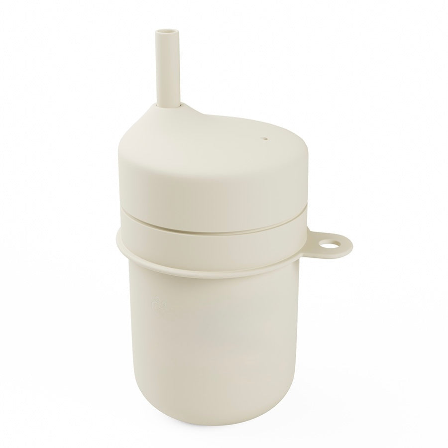 Baby Straw Training Cup - 160ml Soft Silicone Straw To-Go Cup, BPA-Free (6+ Months)