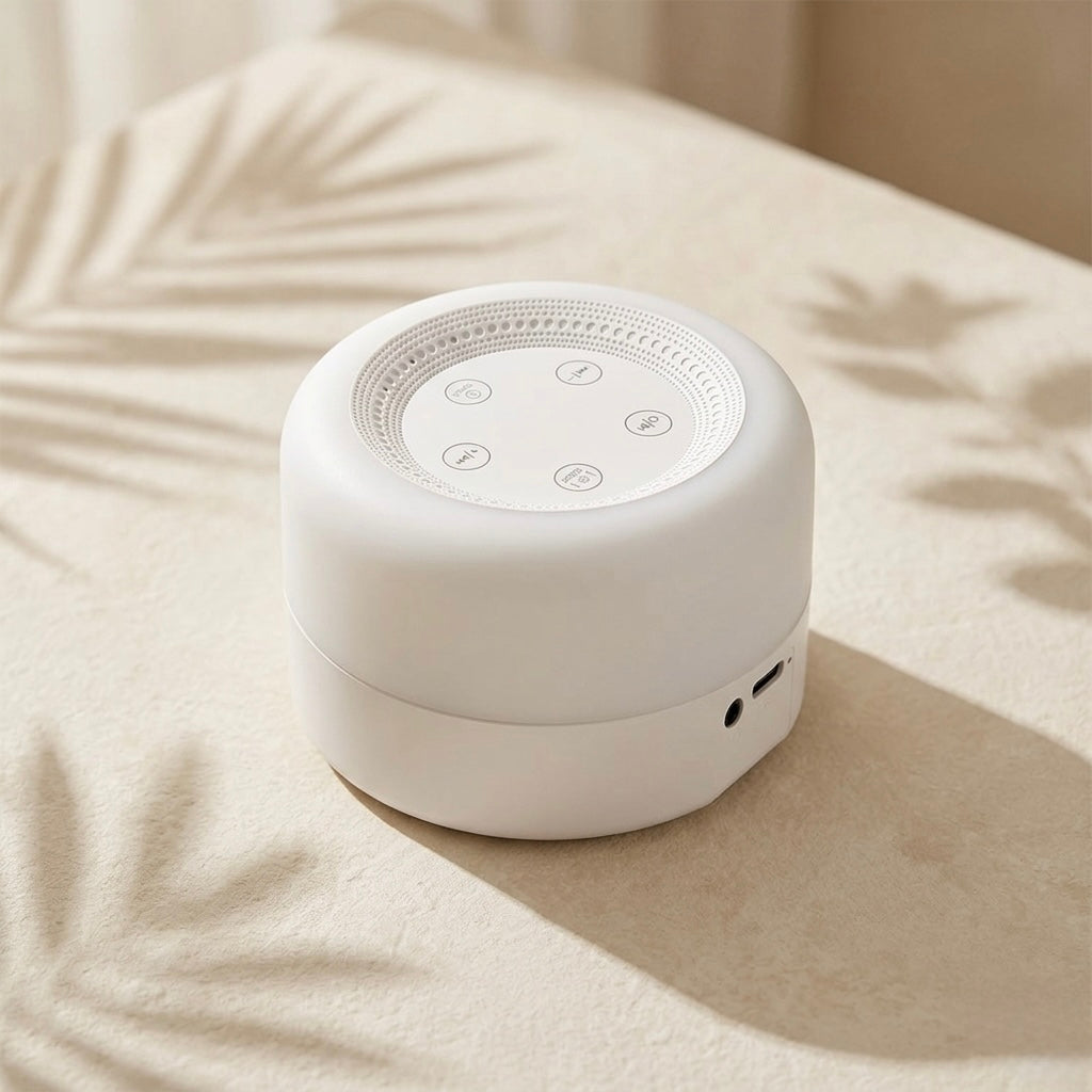 CalmPod White Noise Machine & RGB Night Light - 12 Soothing Sounds, Portable Baby Sleep Machine (5-10Hr Battery)