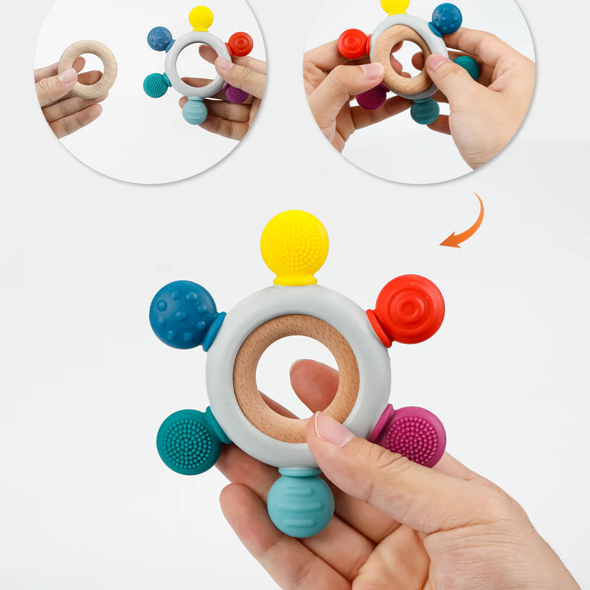 Rainbow Ring Silicone Teether