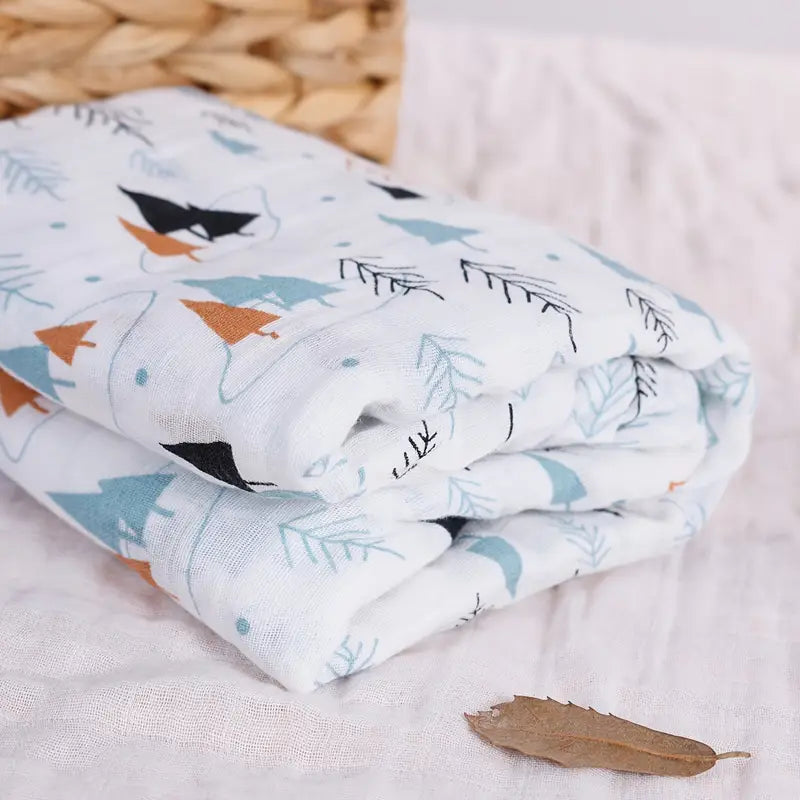 Soft Muslin Baby Swaddles (110 x 120 cm)