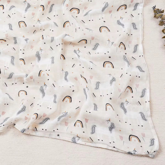 Soft Muslin Baby Swaddles (110 x 120 cm)