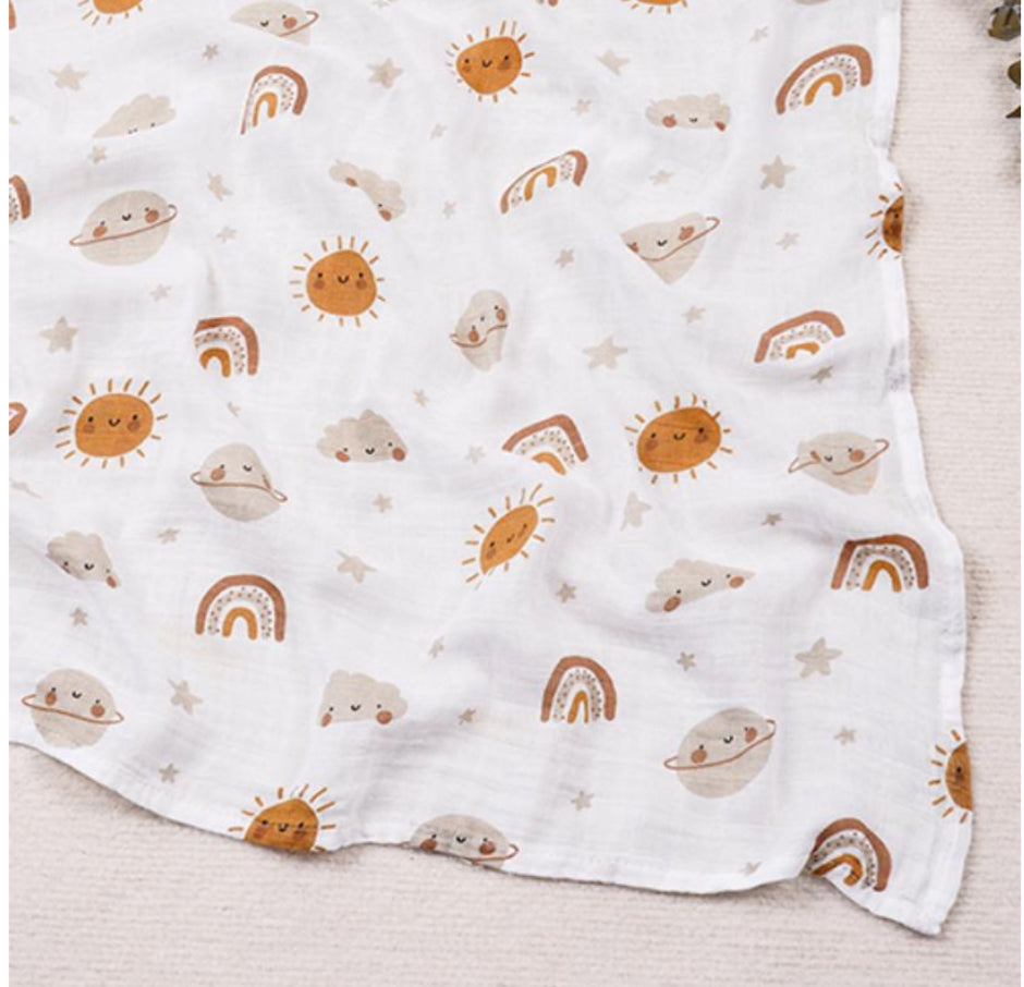 Soft Muslin Baby Swaddles (110 x 120 cm)