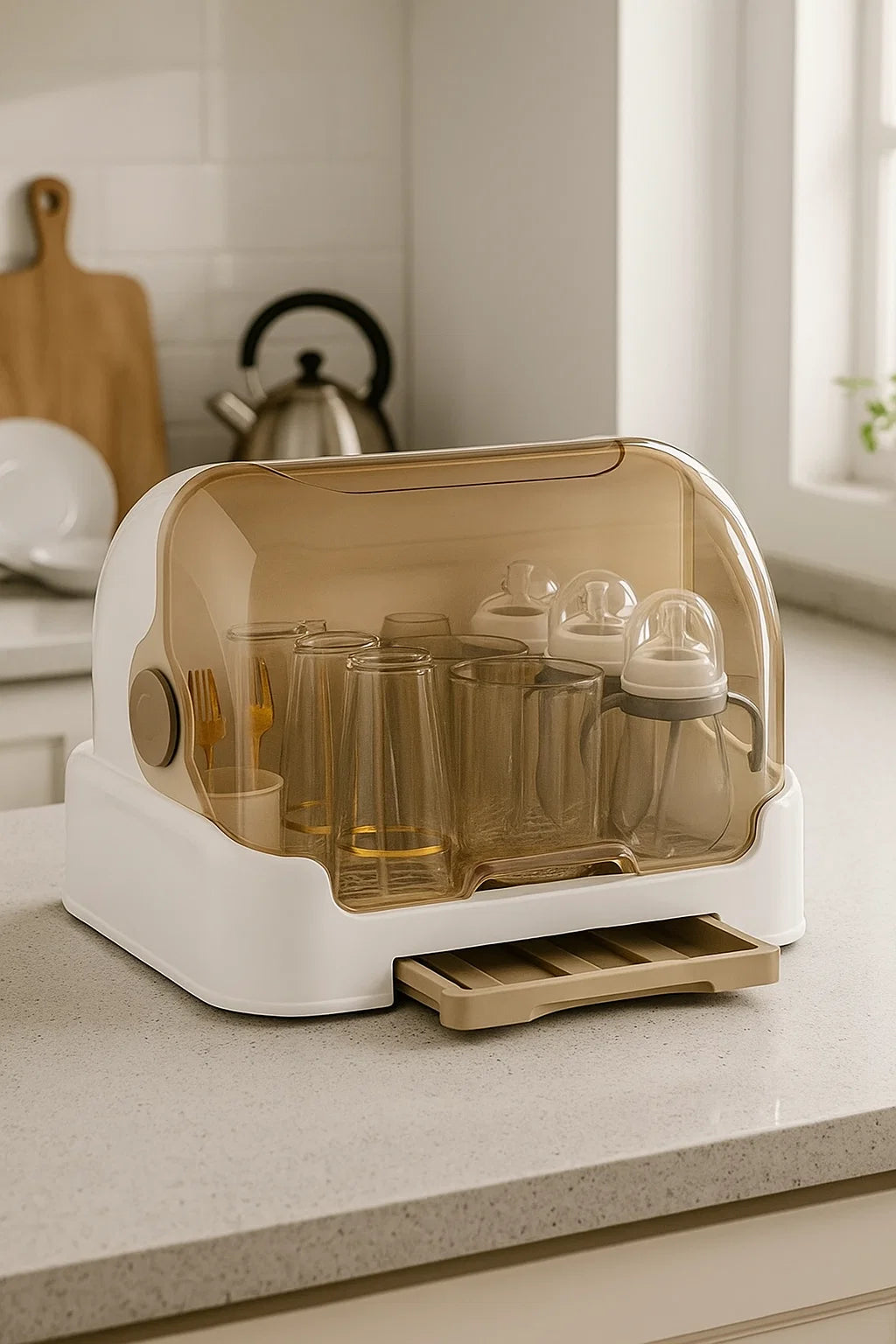 Baby Essentials Storage Rack with Lid