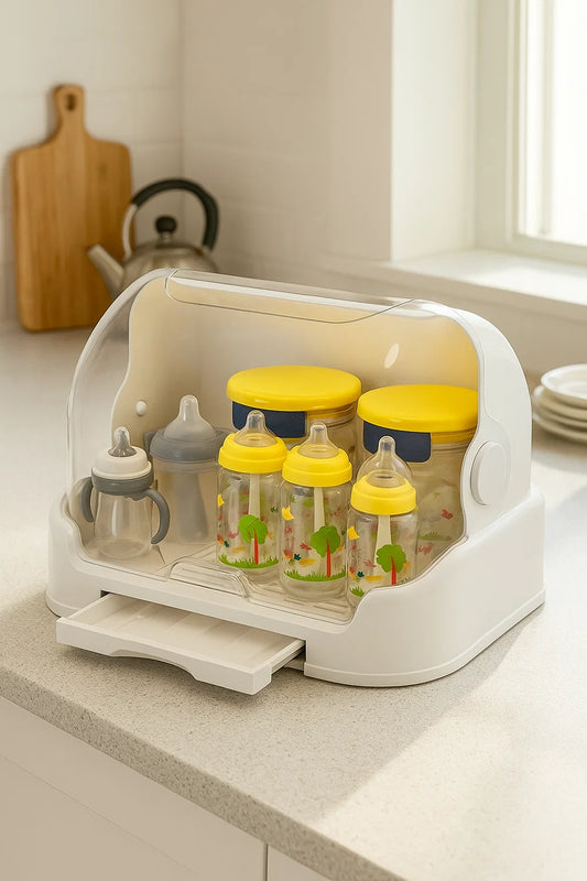 Baby Essentials Storage Rack with Lid