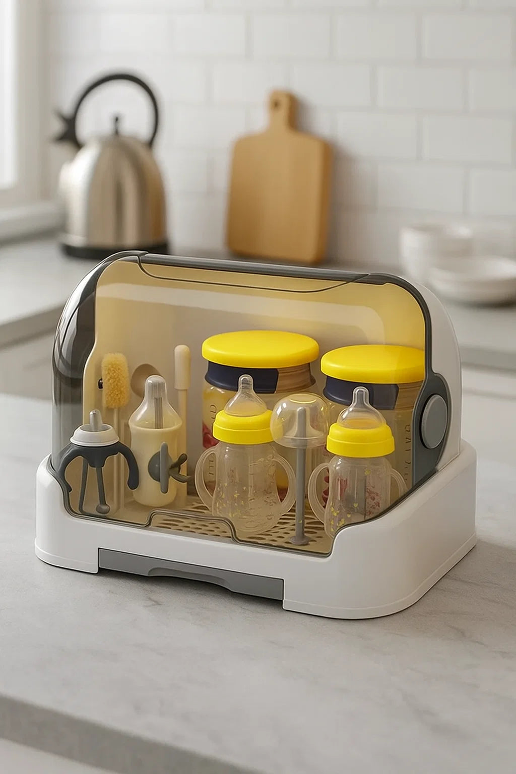 Baby Essentials Storage Rack with Lid