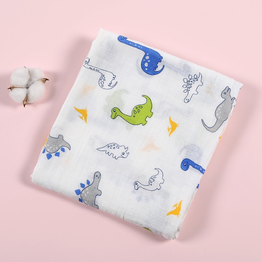 Soft Muslin Baby Swaddles - Extra Large 110x110cm Breathable Cotton