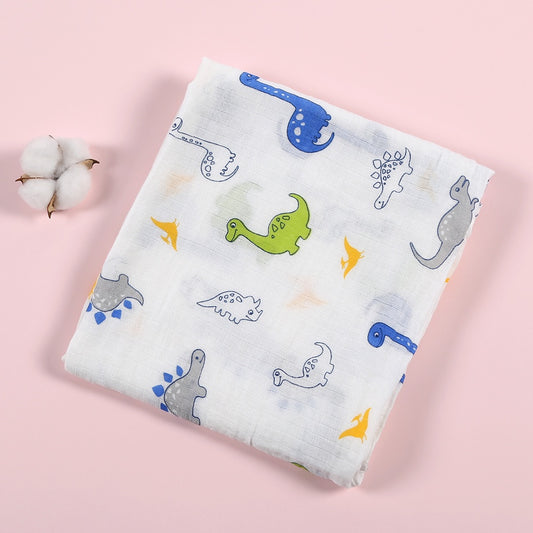 Soft Muslin Baby Swaddles - Extra Large 110x110cm Breathable Cotton
