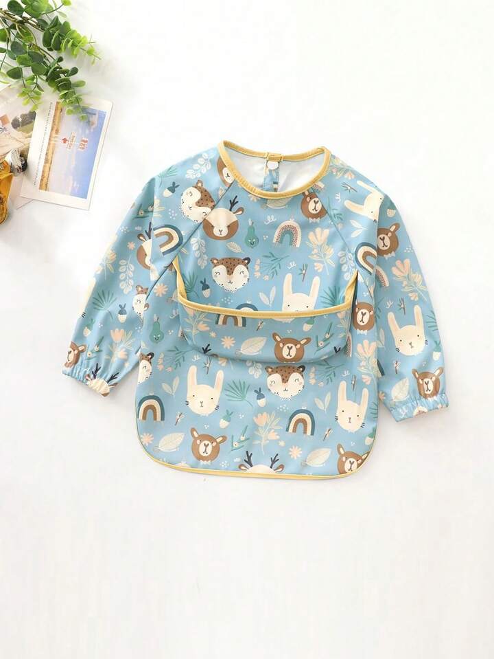 Signature Smock Bib - Waterproof Long Sleeve Baby Bib for Weaning & Play (6-24 Months)