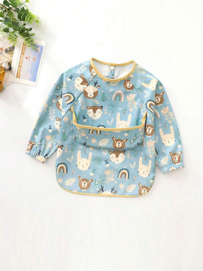 Signature Smock Bib - Waterproof Long Sleeve Baby Bib for Weaning & Play (6-24 Months)