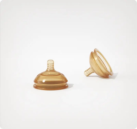 PRE-ORDER  HEORSHE Replacement Teats - Ultra Wide Neck Silicone Nipples with Anti-Colic Valve (DELIVERY WILL BE DONE FROM 6th March) )