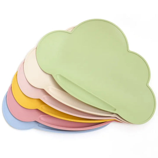 Silicone Baby Placemat with Food Catcher - Non-Slip, Waterproof & Dishwasher Safe (6+ Months)