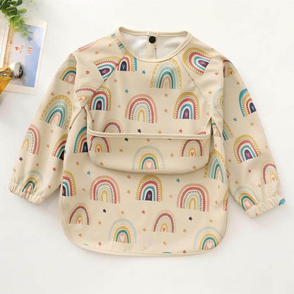 Signature Smock Bib - Waterproof Long Sleeve Baby Bib for Weaning & Play (6-24 Months)