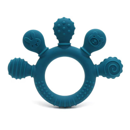 Palm Silicone Teether – Soft Grip Baby Teething Toy