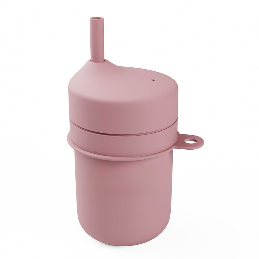 Baby Straw Training Cup - 160ml Soft Silicone Straw To-Go Cup, BPA-Free (6+ Months)
