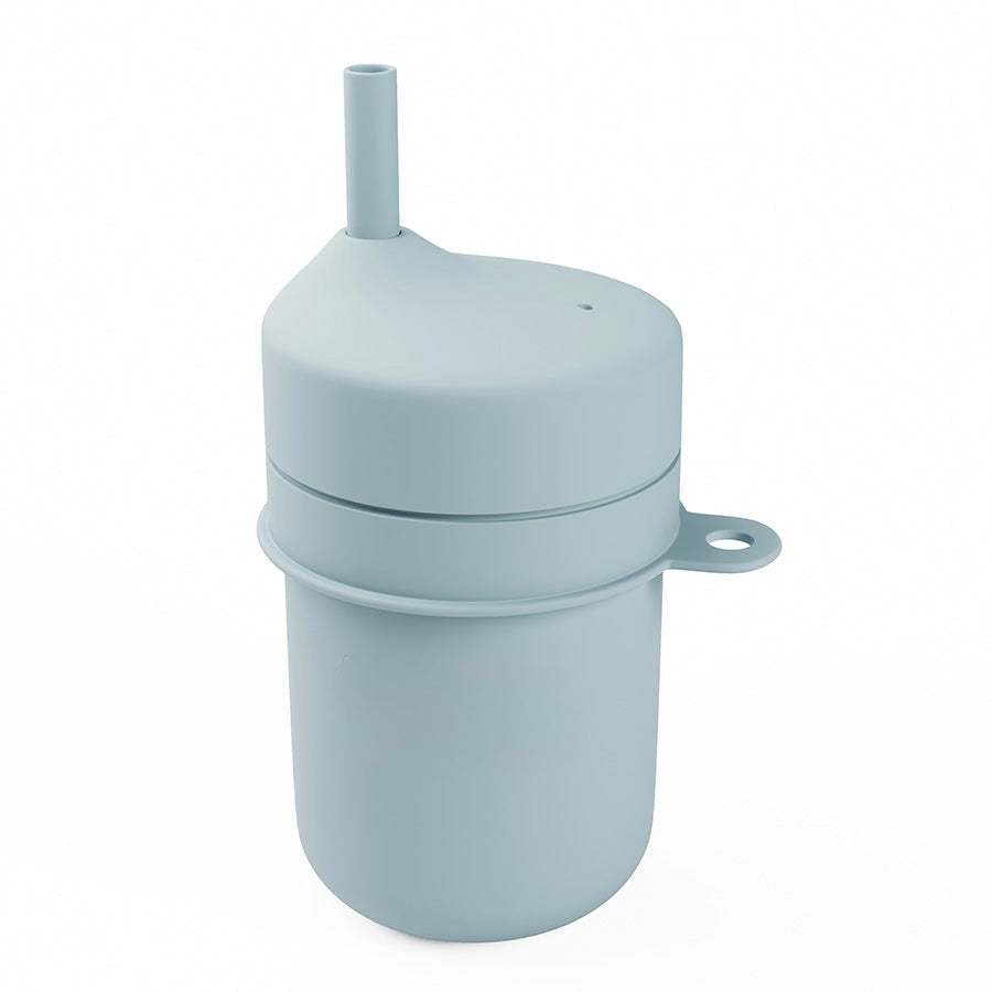 Baby Straw Training Cup - 160ml Soft Silicone Straw To-Go Cup, BPA-Free (6+ Months)
