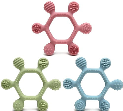 Rudder Silicone Teether - Multi-Textured Baby Teething Toy (3+ Months)