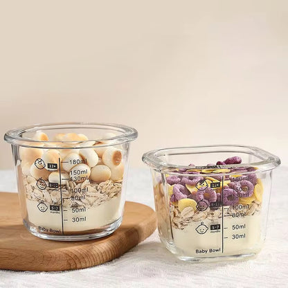 Glass Baby Food Storage Bowl - BPA-Free