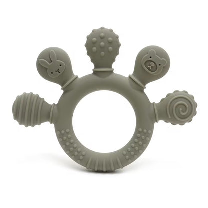 Palm Silicone Teether – Soft Grip Baby Teething Toy