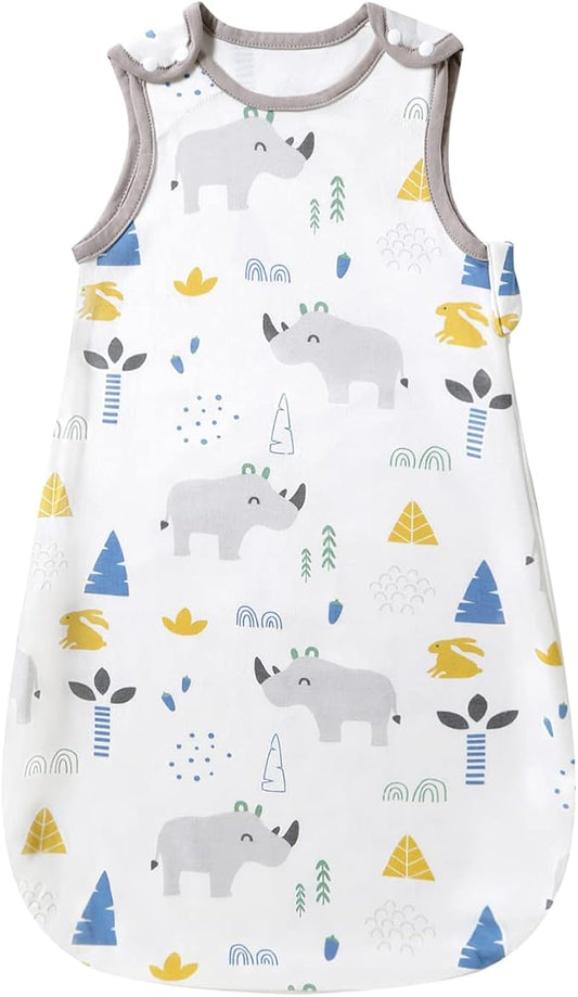 1.5 TOG Baby Sleeping Bag - All-Season Cotton Sleep Sack with 2-Way Zipper (0-24 Months)