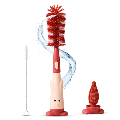 Silicone Bottle Cleaning Brush - 3 in1