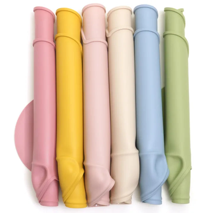Silicone Baby Placemat with Food Catcher - Non-Slip, Waterproof & Dishwasher Safe (6+ Months)