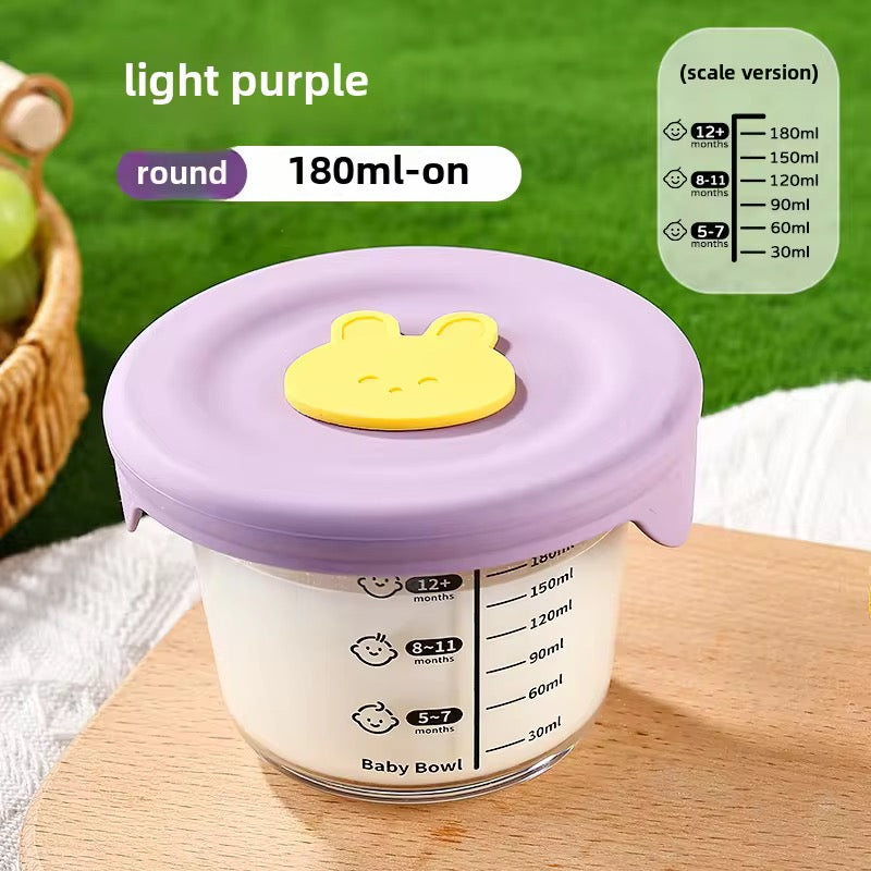 Glass Baby Food Storage Bowl - BPA-Free