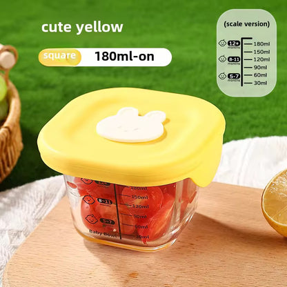 Glass Baby Food Storage Bowl - BPA-Free