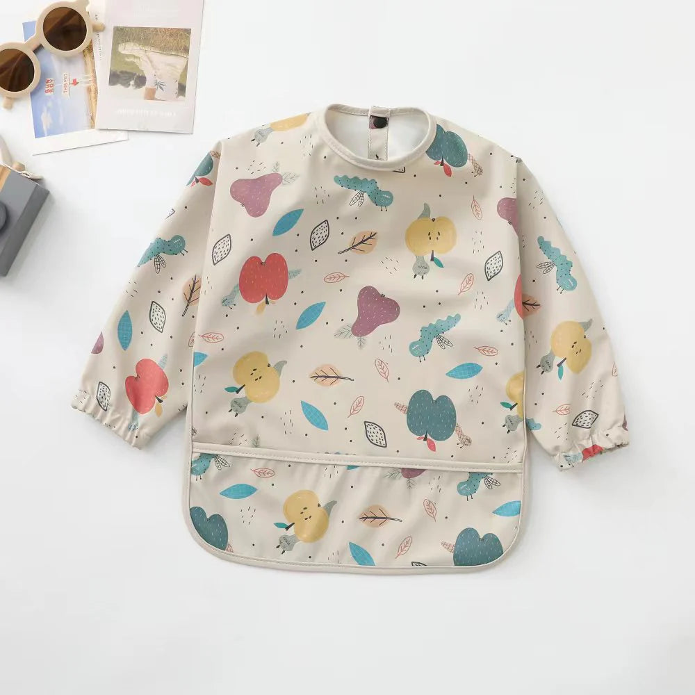 Signature Smock Bib - Waterproof Long Sleeve Baby Bib for Weaning & Play (6-24 Months)