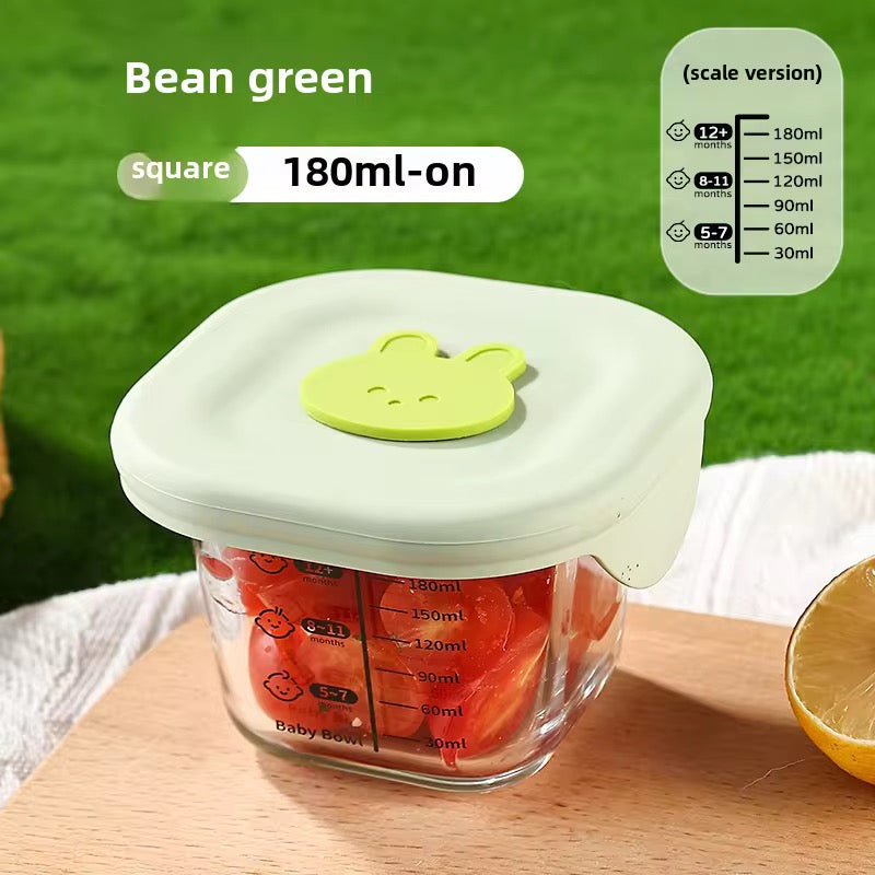 Glass Baby Food Storage Bowl - BPA-Free