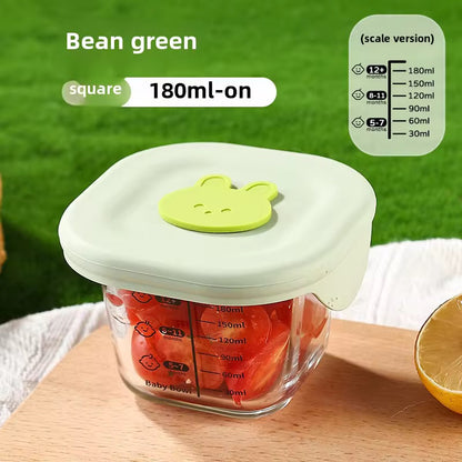 Glass Baby Food Storage Bowl - BPA-Free