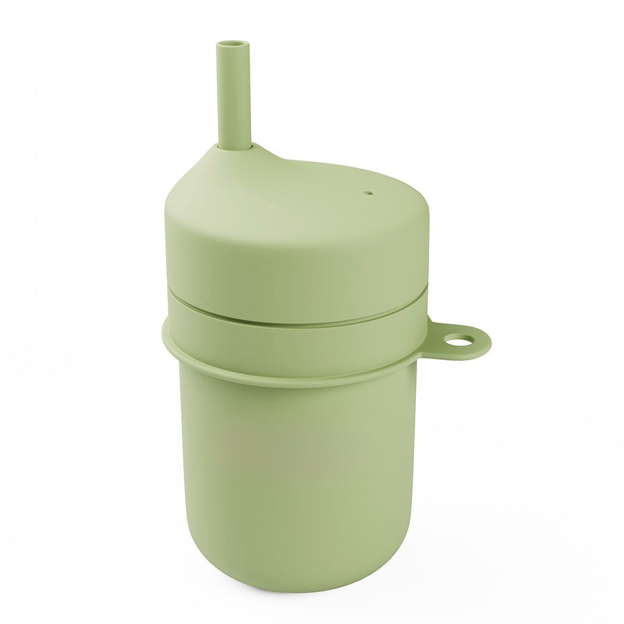 Baby Straw Training Cup - 160ml Soft Silicone Straw To-Go Cup, BPA-Free (6+ Months)