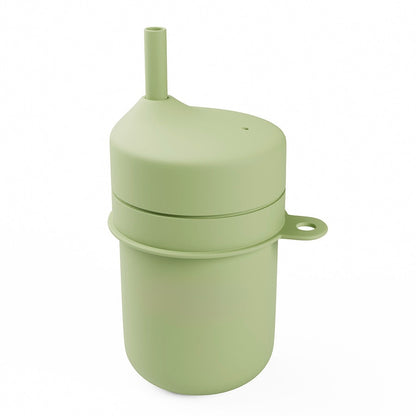 Baby Straw Training Cup - 160ml Soft Silicone Straw To-Go Cup, BPA-Free (6+ Months)