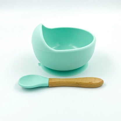 Silicone Suction Bowl & Spoon Set