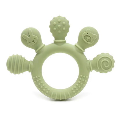 Palm Silicone Teether – Soft Grip Baby Teething Toy