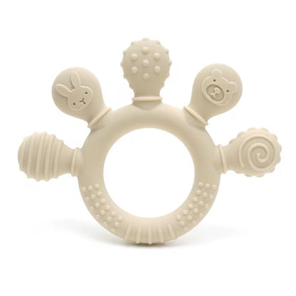 Palm Silicone Teether – Soft Grip Baby Teething Toy