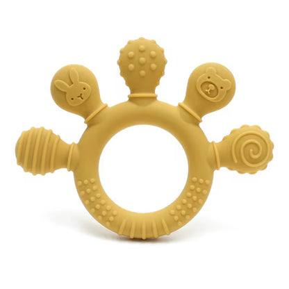 Palm Silicone Teether – Soft Grip Baby Teething Toy