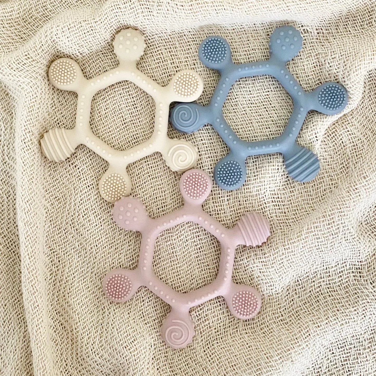 Rudder Silicone Teether - Multi-Textured Baby Teething Toy (3+ Months)