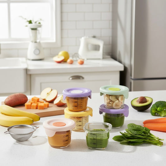 Glass Baby Food Storage Bowl - BPA-Free