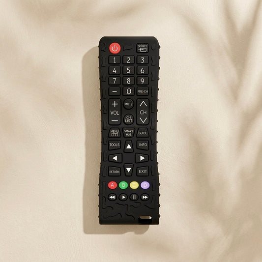 Remote Control Teether - Realistic Silicone Baby Toy for Teething & Pretend Play (6+ Months)