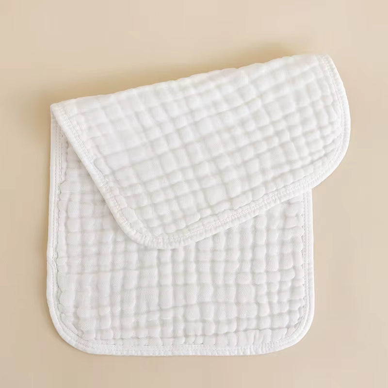 6-Layer Cotton Burp Cloths - Newborn Burp Towels (25x50cm)