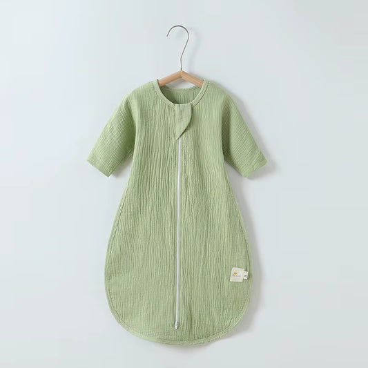 1.0 TOG Gauze Baby Sleeping Bag - 4-Layer Cotton Sleep Sack for Warm Weather (0-24 Months)