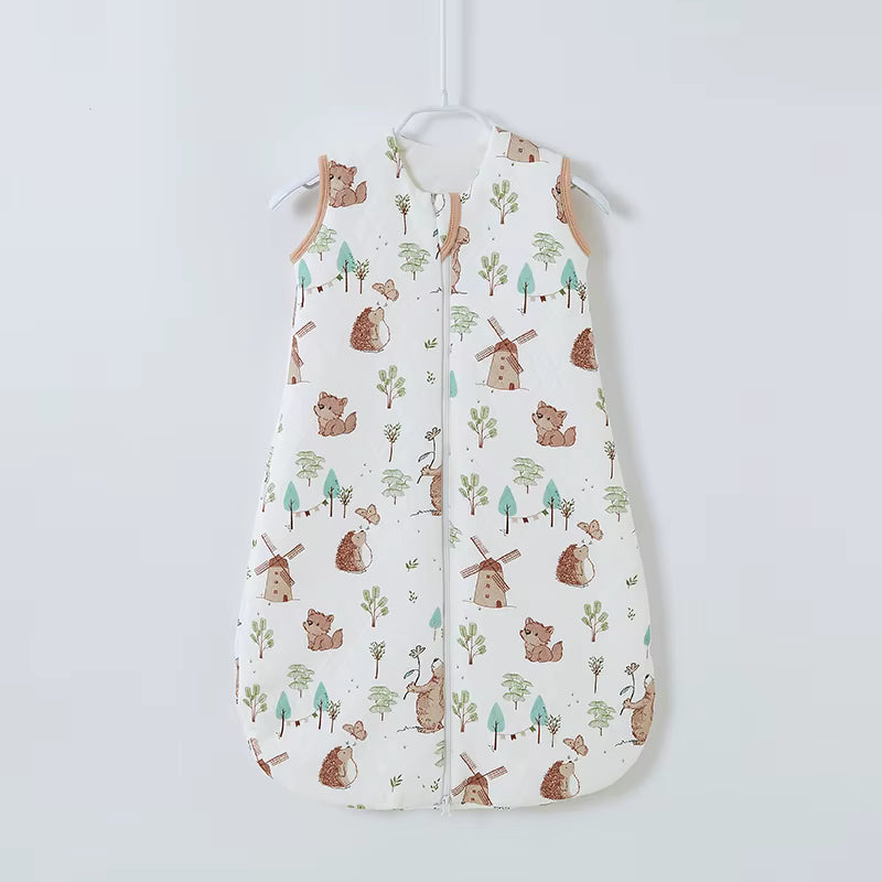 1.5 TOG Baby Sleeping Bag - 3D Warm Cotton Sleep Sack with 2-Way Zipper (0-24 Months)