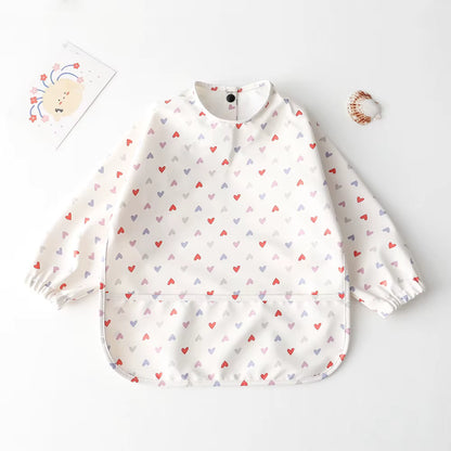 Long Sleeve Waterproof Full Coverage Baby Bib (0-6M & 7-12M)