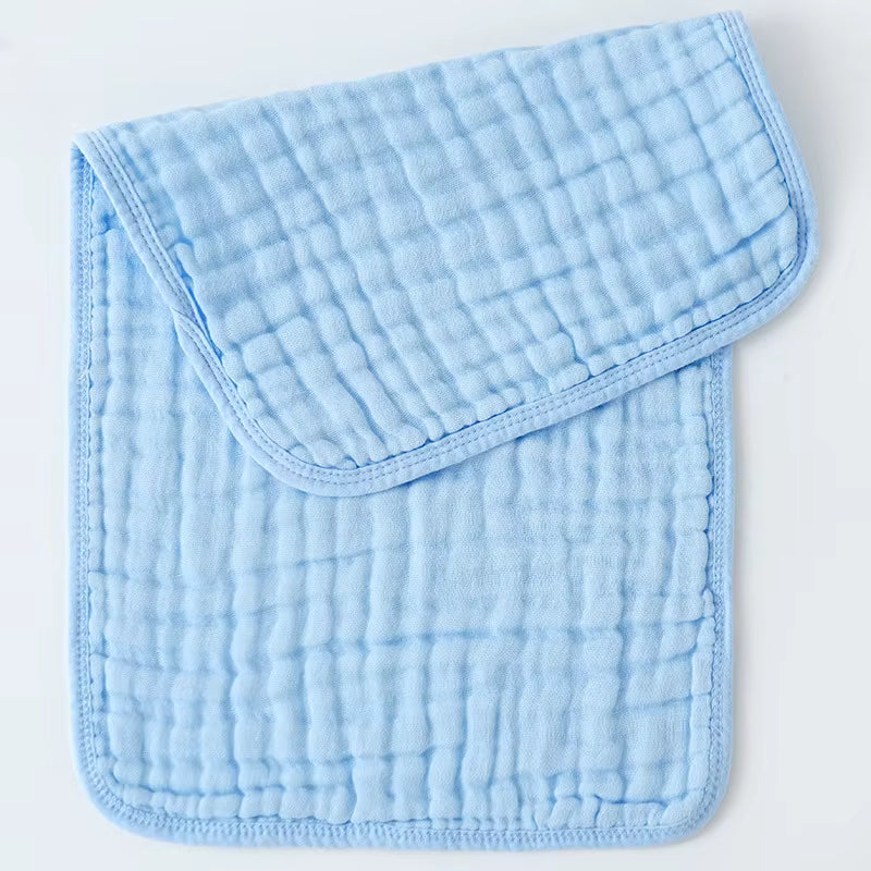 6-Layer Cotton Burp Cloths - Newborn Burp Towels (25x50cm)