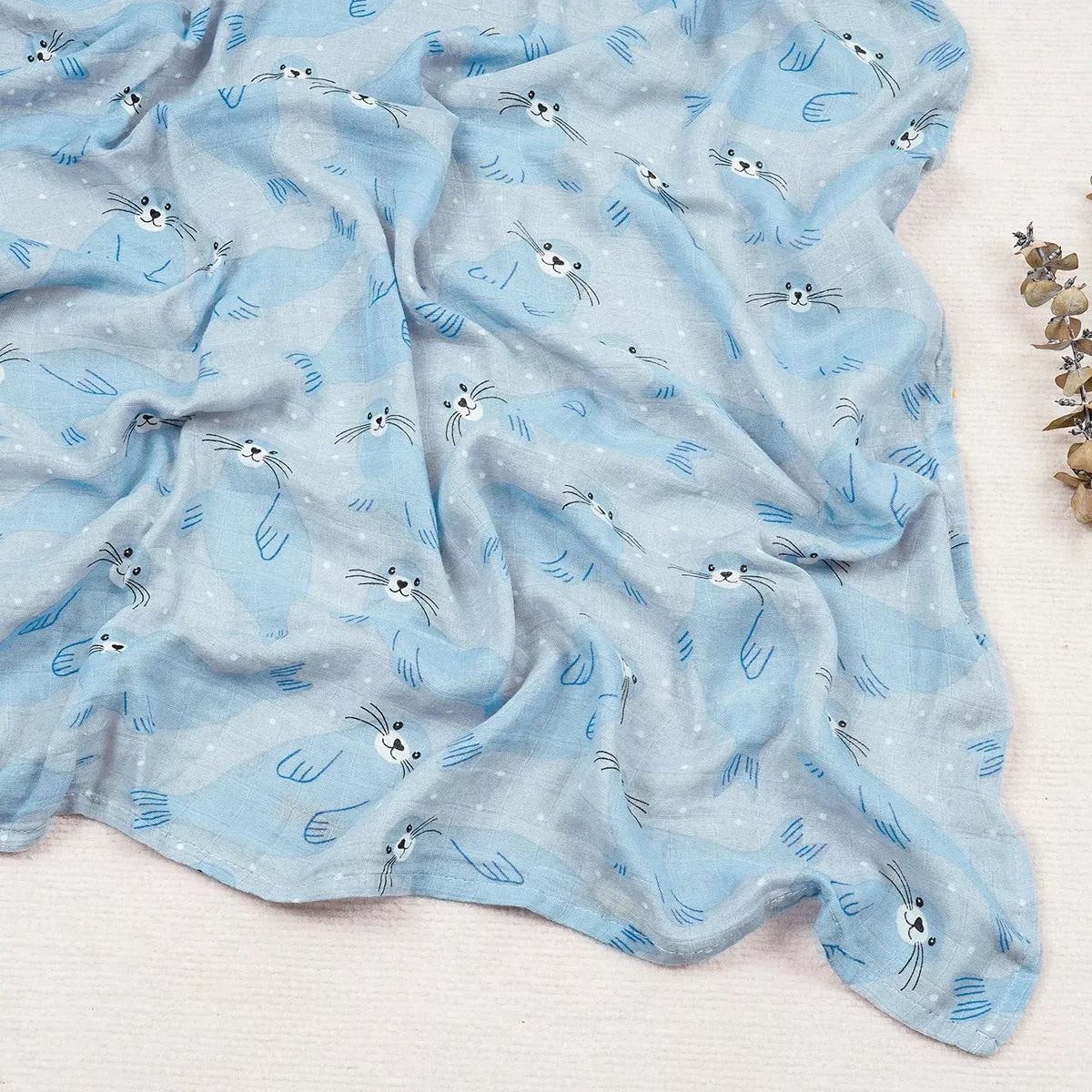 Soft Muslin Baby Swaddles (110 x 120 cm)