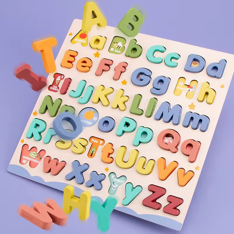 Wooden ABC Puzzle Board – Zaira Nest