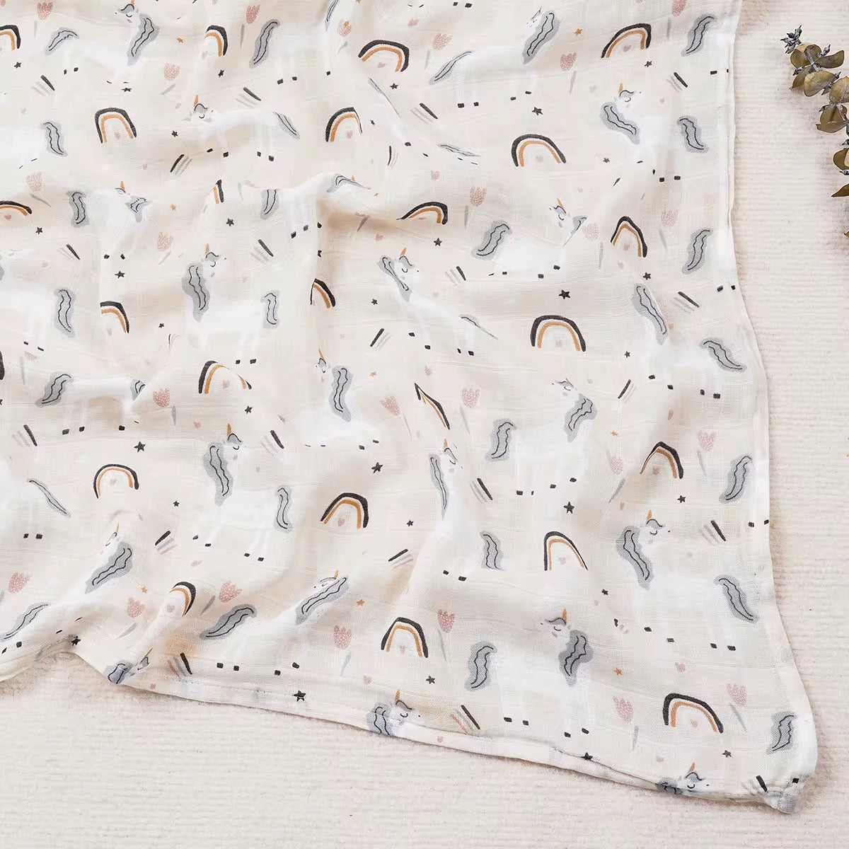 Soft Muslin Baby Swaddles (110 x 120 cm)