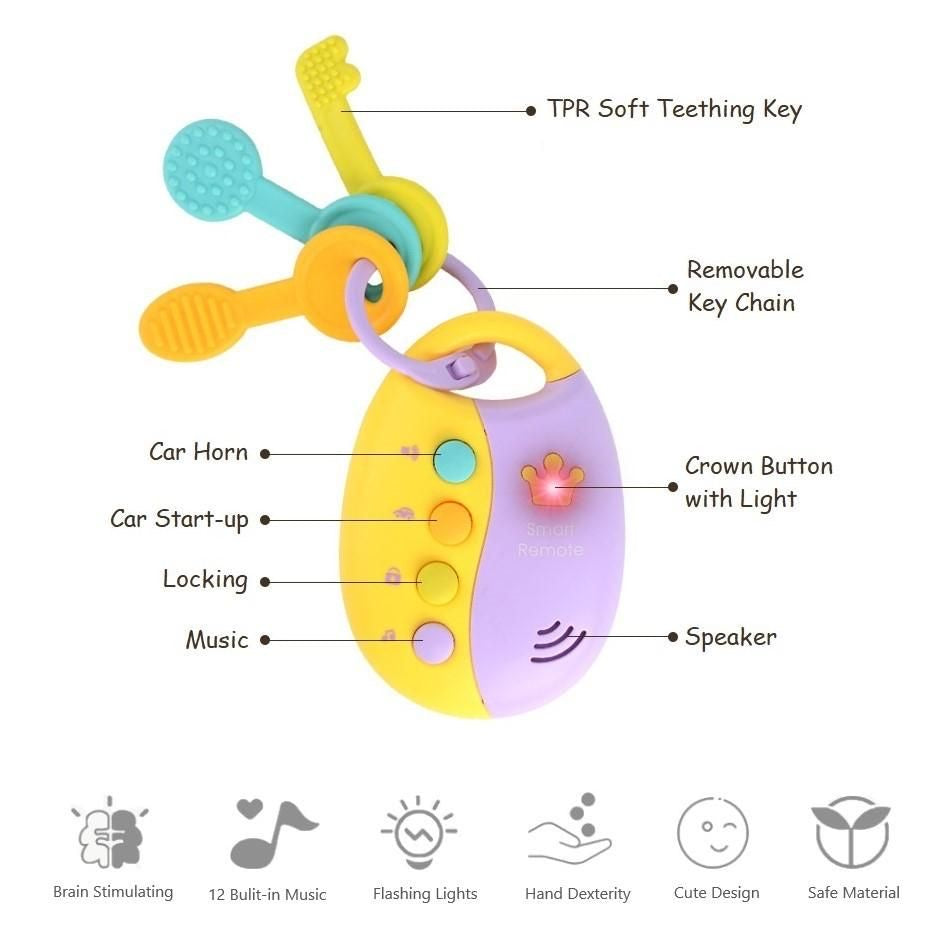 Car Key Teether Toy