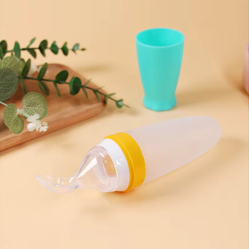 Silicone Squeeze Feeding Spoon